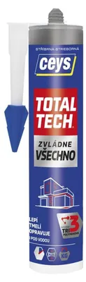 Image de Ceys Total Tech Argent Adhésif Mastic Polymère Hybride Ultra-résistant - Ceys