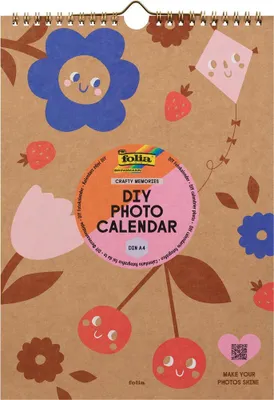 Produktbild von folia DIY Kreativ-Wandkalender CRAFTY MEMORIES DIN A4