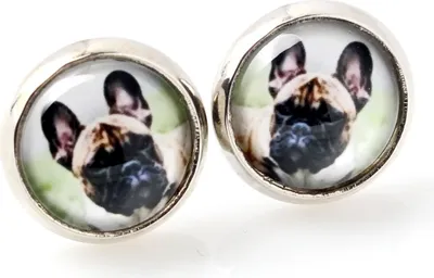 Produktbild von Französische Bulldogge - deine Ohrringe handgefertigtes Foto, eigenes Foto, Schmuck der Marke Art.-Dog