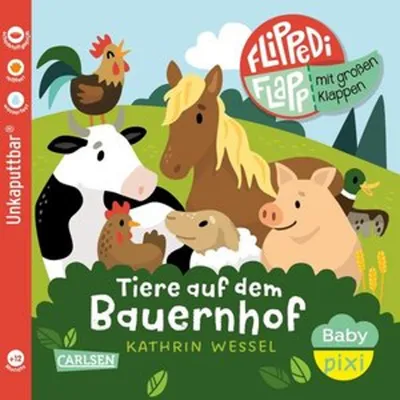 Produktbild von Baby Pixi (unkaputtbar) 141: Flippediflapp: Tiere auf dem Bauernhof