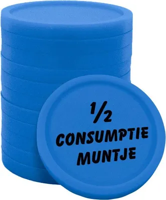 Immagine prodotto di CombiCraft Monete consumo 1/2 stampate Ø23mm - Blu - 100 pezzi