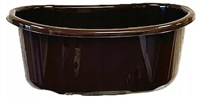 Produktbild von Jagiełło Oval Kunststoffschüssel mit Griffen 12 l Braun
