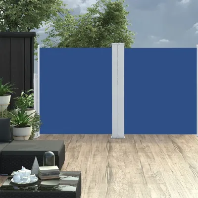 Produktbild von Maison Exclusive - Ausziehbare Seitenmarkise Blau 140 x 600 cm