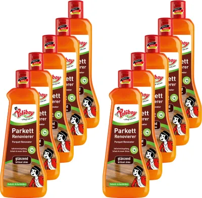 Produktbild von Poliboy Parkett Renovierer Glänzend 10er Set - 5L, Inhalt jeweils 500ml, Reinigung & Pflege