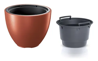 Obrázek produktu pro Prosperplast s.r.o. Květináč s vkladem HEOS měď 29,8 cm