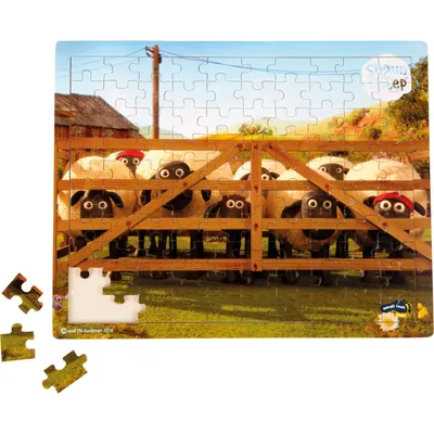Produktbild von Small Foot Design 10223 Shaun das Schaf Puzzle „Abenteuerlust“, bunt, 100-teilig (1 Set)
