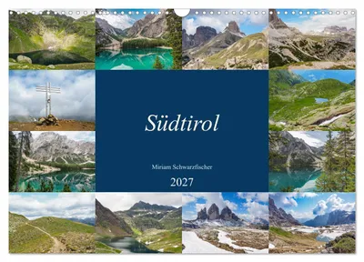 Produktbild von Südtirol (Wandkalender 2027 DIN A3 quer), CALVENDO Monatskalender