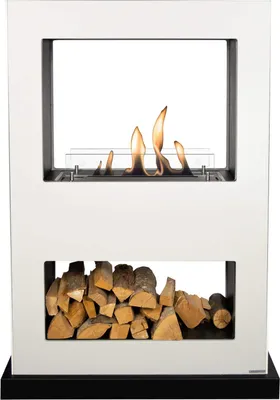 Produktbild von Xaralyn Ethanol-Kamin - Lasize BW - weißes Holz - 3 kW Heizung - Dekokamin - Durchsichtkamin - Raumteiler