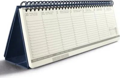 Image de sigel C2682 sigel Calendrier de bureau Conceptum, 2026, paysage, bleu