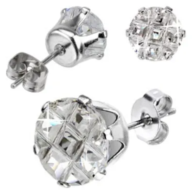 Produktbild von Bling Bling Ohrstecker Herren: Solitär Iced Out Ohrringe 6 mm