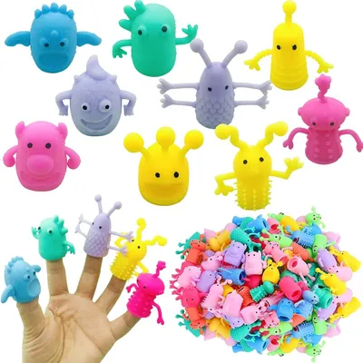 Productafbeelding van Vingerpopset, 10 stuks, gemaakt van rubber/siliconen, geschikt voor feesten en cosplay