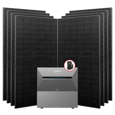 Produktbild von 3640W Balkonkraftwerke Anker Solarbank E2700 3 Pro mit smart meter und 1 BP2700 Erweiterungsbatterie ohne Halterung