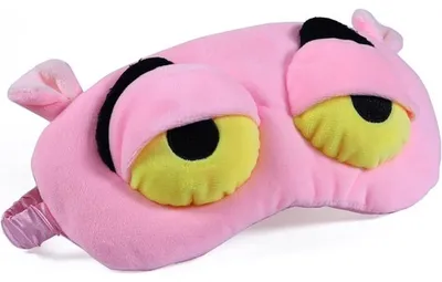 Productafbeelding van Famanu slaapmasker, 3D kikkerdesign - roze