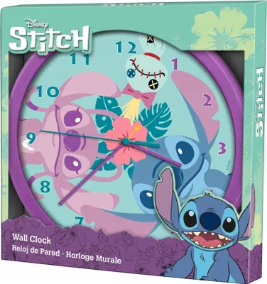 Produktbild von KIDS EUROSWAN Stitch - Wanduhr LAS3098