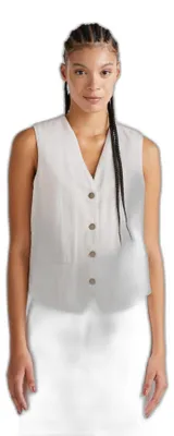 Imagen del producto de Chaleco de United Colors of Benetton, color blanco, talla M