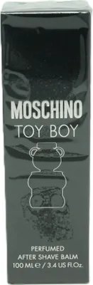 Zdjęcie produktu dla Moschino Toy Boy, Balsam po goleniu, Uniwersalne, 100 ml, Orzeźwiający, Zmiękczający, Tubka, Spice, Drewniany