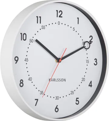Produktbild von Karlsson - Fresco Wanduhr - Weiß - Ø31,5cm
