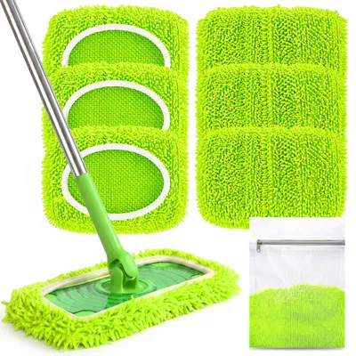 Immagine prodotto di TOPESCT, 6 panni per la pulizia dei pavimenti riutilizzabili, compatibili con Swiffer
