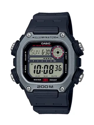 Produktbild von Casio Collection DW-291H-1AVEF Herren Uhr Quarz Schwarz Grau Digital