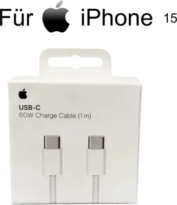 The image shows the packaging of an Apple USB-C charge cable.