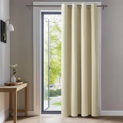 Productafbeelding van Verduisteringsgordijn met oogjes, 214x132 cm, beige