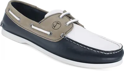 Produktbild von Herren Bootsschuhe Seajure Vendicari Marineblau, Weiß und Camel Leder und Nubuck