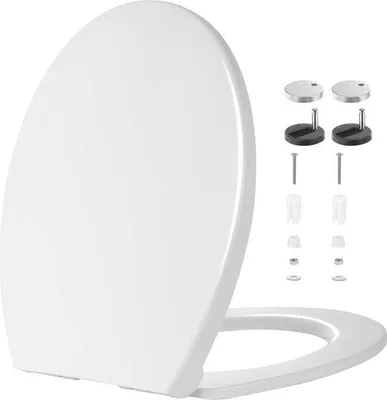 Produktbild von Famanu Toilettensitz mit Soft-Close-Funktion - O-förmige universelle Sitzfläche