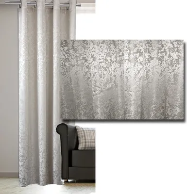 Produktbild von JEMIDI Vorhang blickdicht 140x245cm - Gardine mit Ösen Anbringung - Ösenschal Dekoschal Glanz Optik - 100% Polyester für Wohnzimmer Schlafzimmer
