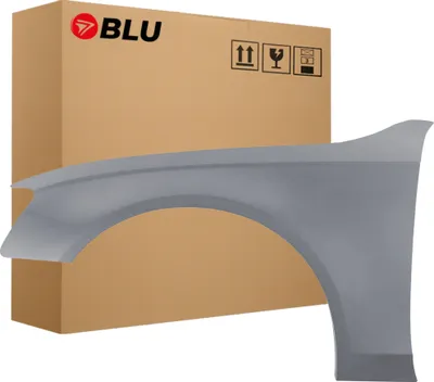 Produktbild von BLU Kotflügel Passend für Audi A4 B8 S4 LY7G Links Grau QuarzGrau | 2011-2015 | Vorderseite Vorne | Lackiert | Einbaufertig