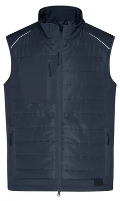 Produktbild von James and Nicholson - "Hybrid" Weste für Herren LT2566 (6XL) (Kohlen-Schwarz)