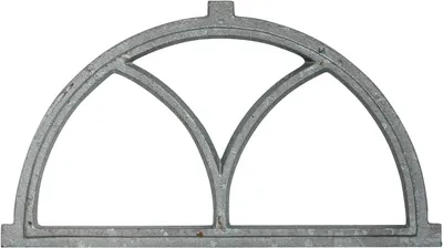 Produktbild von Graues Stallfenster aus Eisen im Antik-Stil, 55 cm