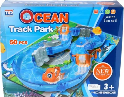 Immagine prodotto di KiddyGo parco acquatico giocattolo a circuito con animali e base