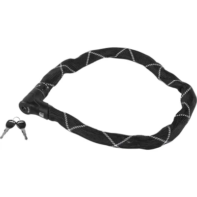Immagine prodotto di ABUS Iven Chain 8210 - lucchetto per bicicletta in acciaio temprato - con rivestimento in fibra sintetica - livello di sicurezza ABUS 10 - 110 cm - nero