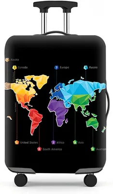Imagen del producto de Funda elástica para maleta, de 45 a 81 cm, color , lavable, protección para maletas de viaje