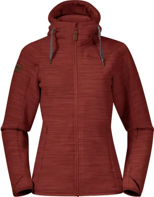 Immagine prodotto di Giacca in pile Bergans Hareid, colore rosso Chianti, taglia XL