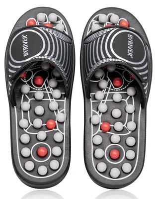 Image de Sandales de réflexologie pour le massage des pieds et le soulagement de la douleur
