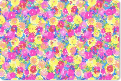 Produktbild von MuchoWow® Schreibtischunterlage Blüte - Sommer - Regenbogen - Design 60x40 cm - XXL Mauspad - Großes Mauspad