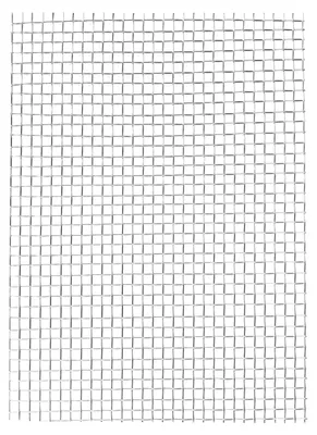 Edelstahl-Drahtgitter 20x15 cm, 5 Maschen, 0,7 mm Draht