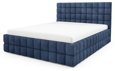 Productafbeelding van Gestoffeerd bed met opbergruimte Stratus Vulkanisch zwart 140 × 200 cm