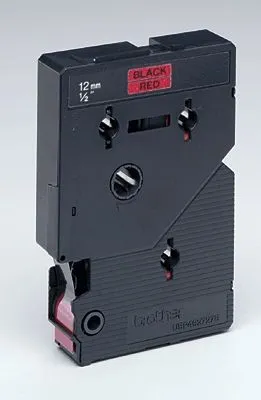 Produktbild von Brother TC-401, Schwarz auf rot, TC, Thermodirekt, Japan, 5 Jahr(e), Brother