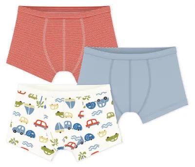 Produktbild von Boxershorts für Kinder aus Baumwolle mit bedrucktem Bund