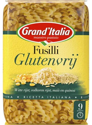 Image de Grand'Italia Fusilli sans gluten 400g - Pâtes sans gluten de haute qualité