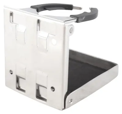 Image de Porte-gobelet pliable à bras réglable, en acier inoxydable 304, antidérapant, pour bateaux, yachts, voitures et camping-cars