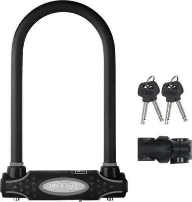 Produktbild von Fahrrad U-Schloss Master Lock 8195EURDPRO, 11 cm Bügel, Gehärteter Stahlkörper, Sold Secure Gold , 4 Schlüssel