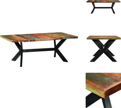 Produktbild von vidaXL Esstisch 200x100x75 cm Altholz Massiv -  Esstische