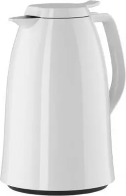 A white electric kettle on a white background.