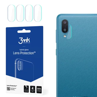 Produktbild von 3mk Hybridglas Lens Protection für Samsung Galaxy M02 Kamera Objektiv Kameralinse 0,16mm 6H (4 Stück)