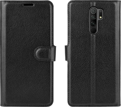 Produktbild von Mobigear Classic  Xiaomi Redmi 9 Hülle Klapphülle Geldbörse - Schwarz