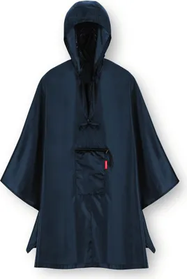 Produktbild von reisenthel mini maxi poncho, faltbarer Regenponcho, Regencape, Regenjacke, Dark Blue, AN4059