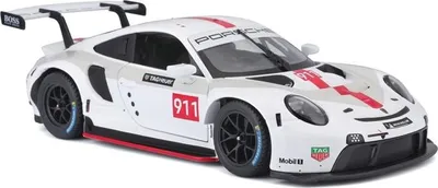 Zdjęcie produktu dla BBURAGO Porsche 911 RSR GT, Model super pojazdu, Wstępnie zmontowany, 1:24, Race 1:24 Porsche 911 RSR GT, Każda płeć, Metal, Plastik